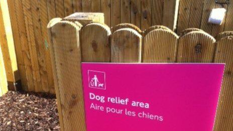 Dog poop area