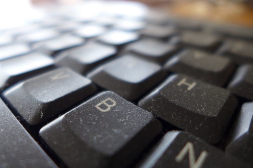 Dusty keyboard