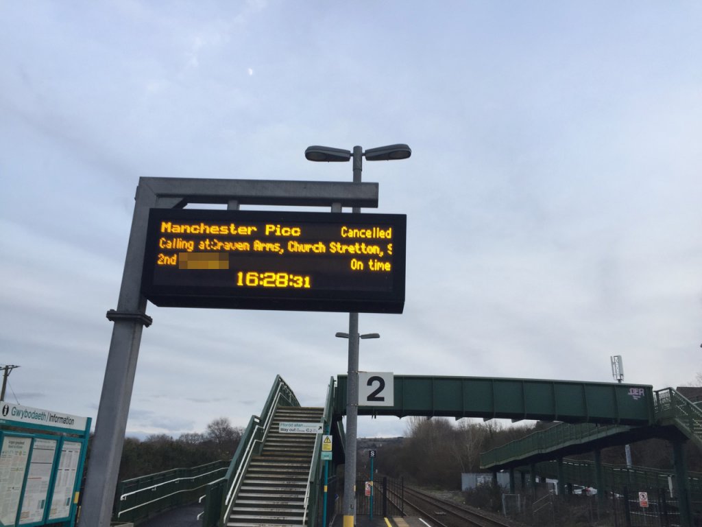 Train cancelled