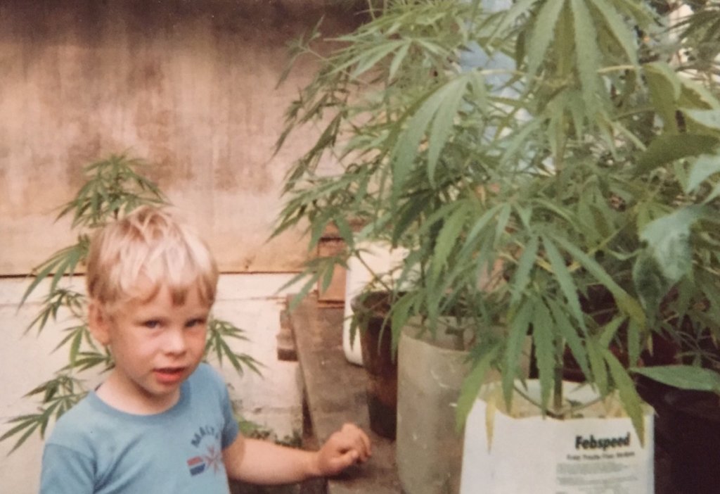 Small Child with Cannabis