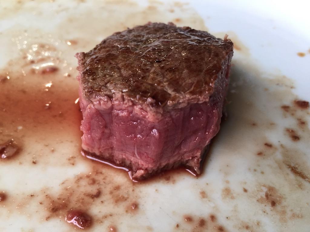 Rare steak