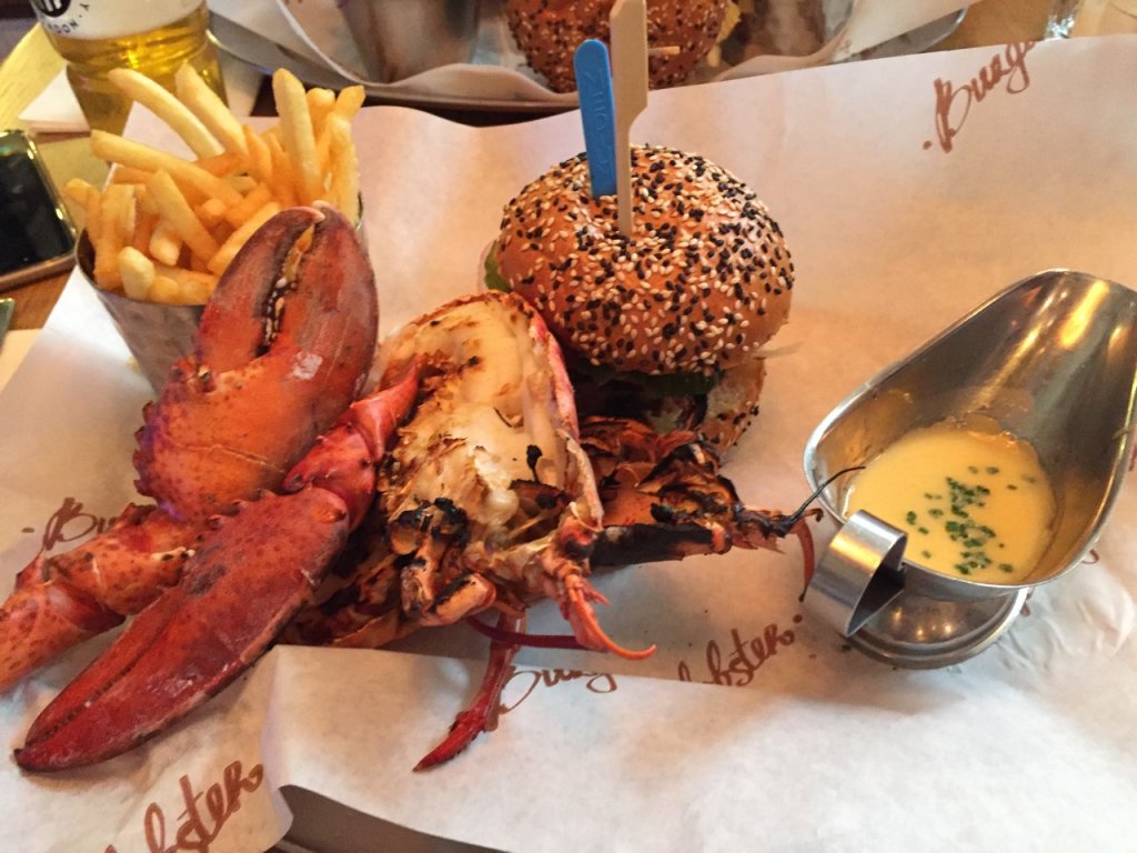 Lobster and burger