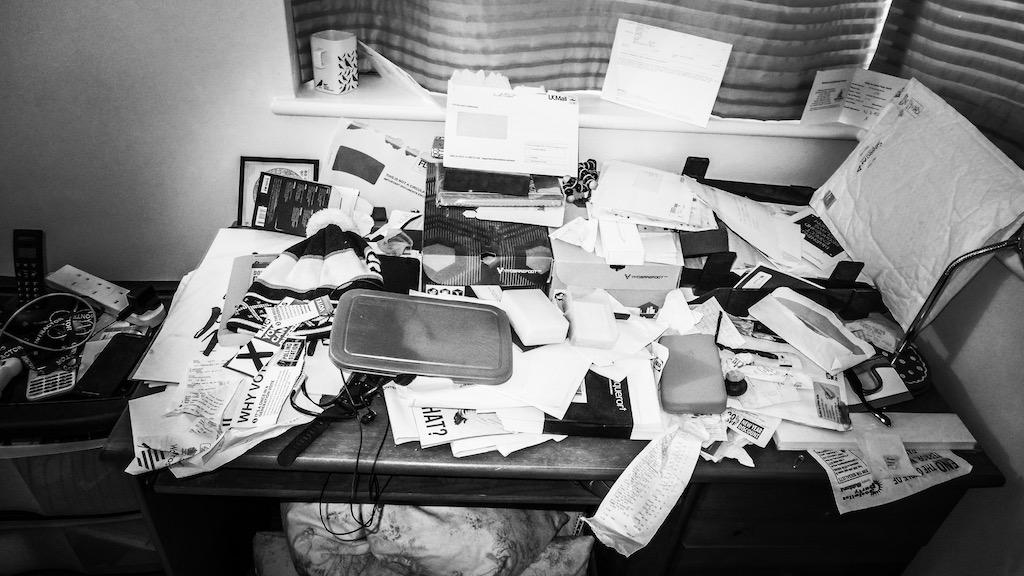 Messy desk