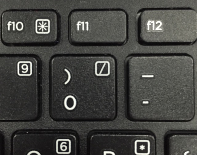 Keyboard close-up