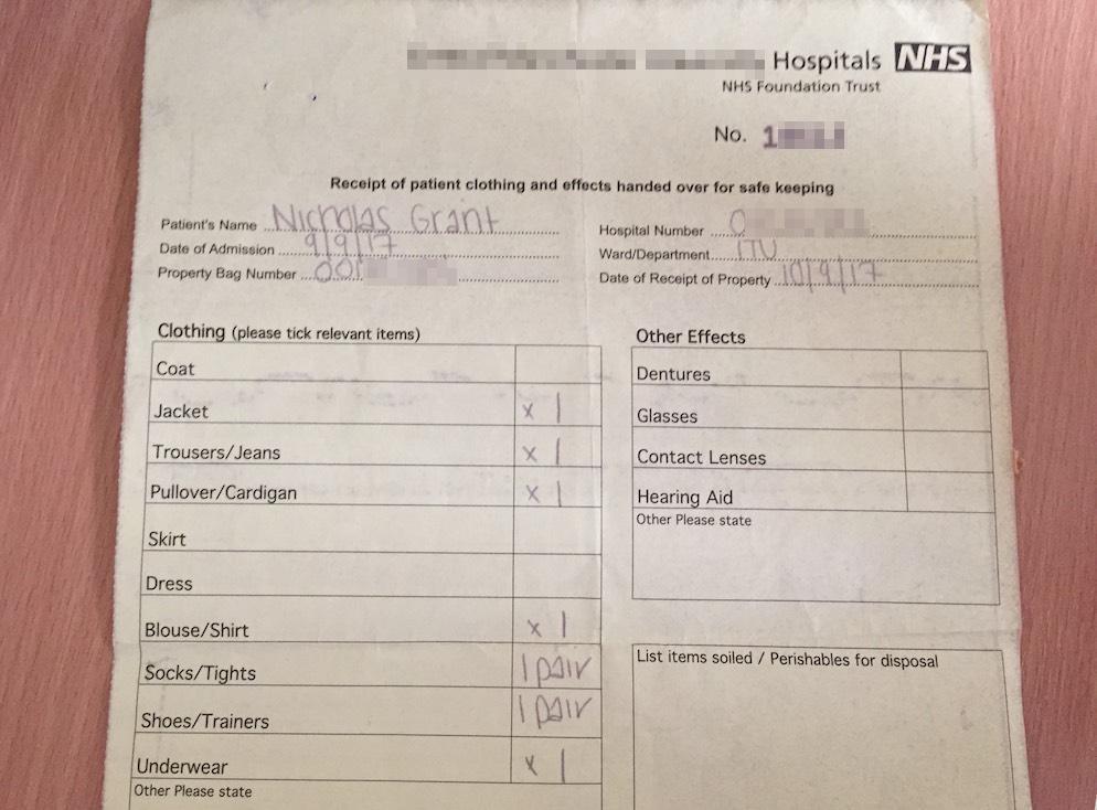 Hospital property record