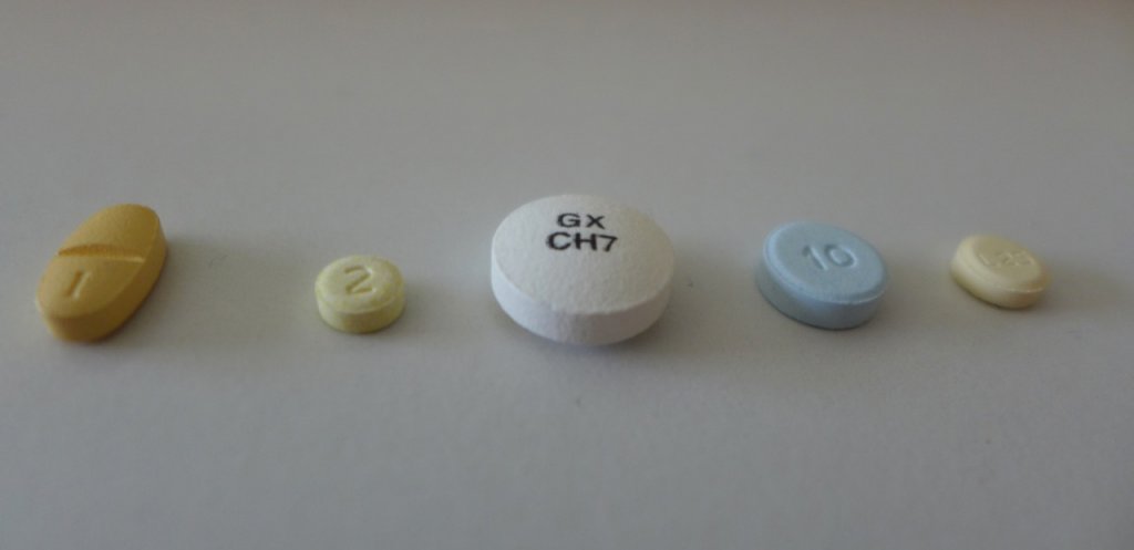 Various assorted pills