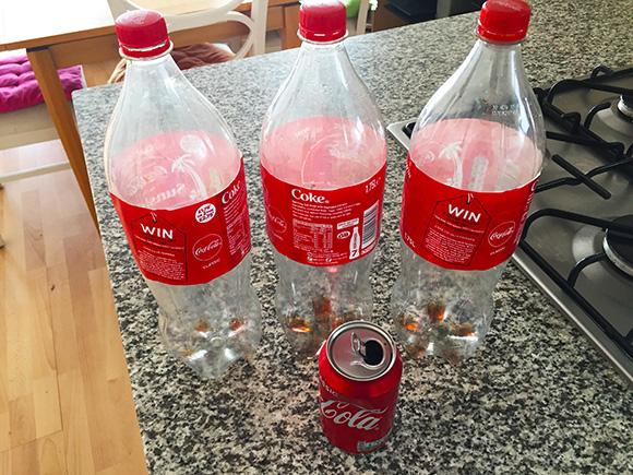 Coke bottles