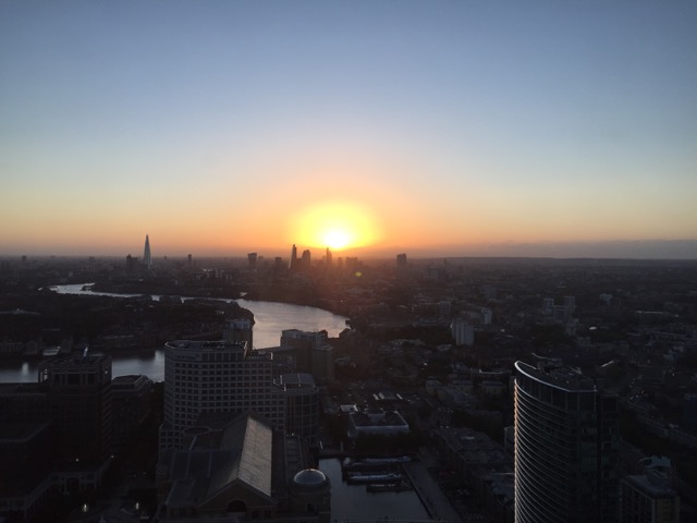 8 Canada Square Sunset