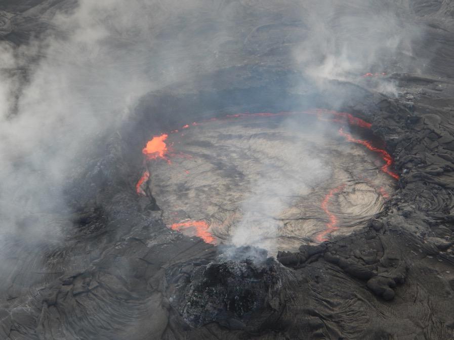 Volcano crater