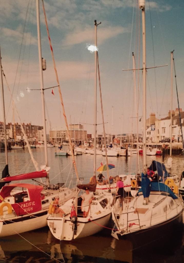 Weymouth harbour yacht