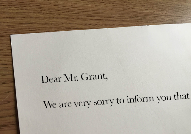 Letter to Mr Grant