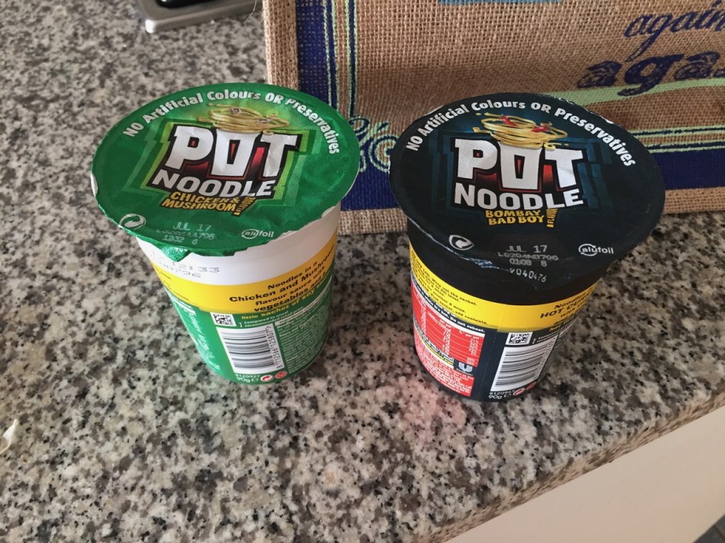Pot noodles