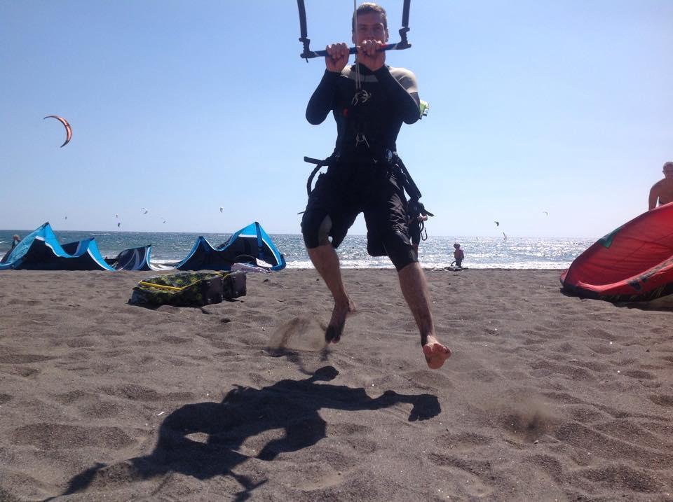 Kitesurf jump