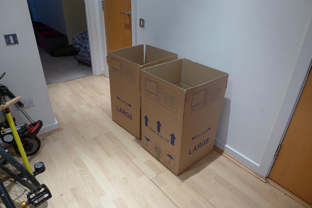 Cardboard boxes