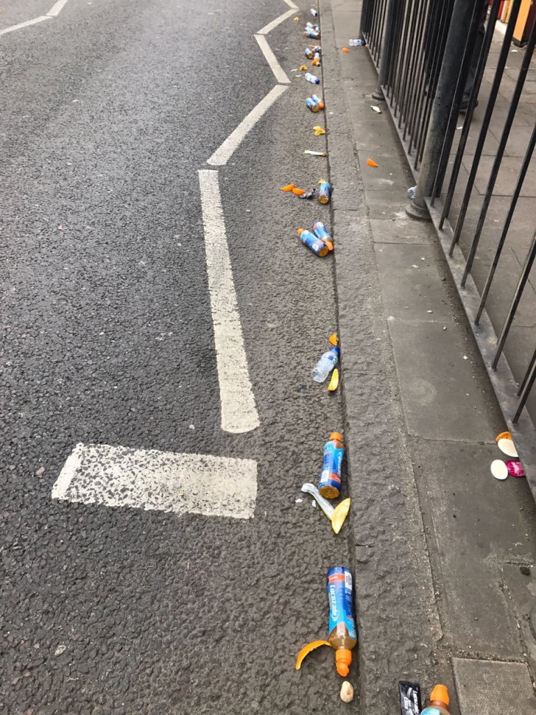 Marathon rubbish